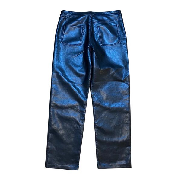 Wilfred The Melina Black Vegan Leather High Waisted Pants 16?‎ - Picture 2 of 8